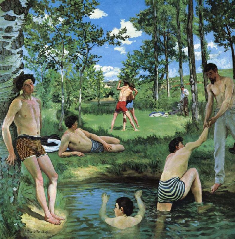 Frederic Bazille Scene d Ete oil painting image